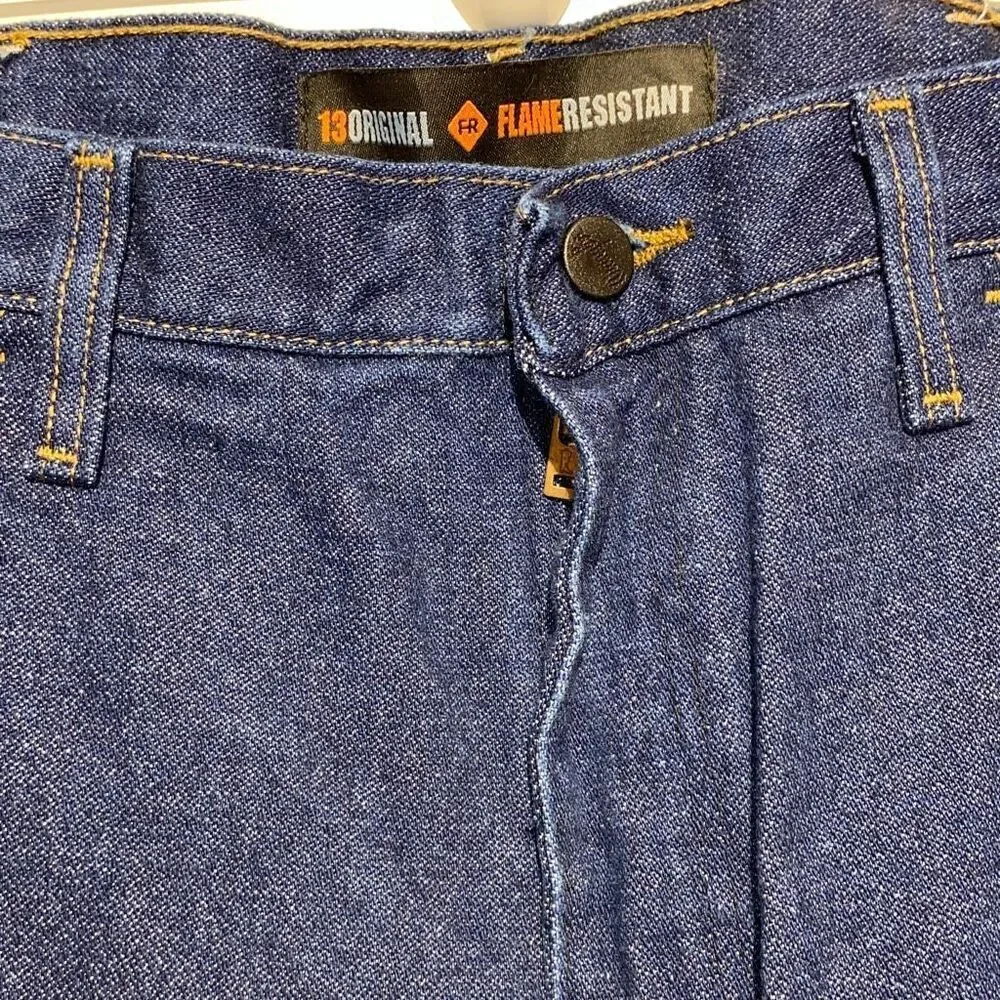 Wrangler Men’s Blue‎ Flame Resistant Jeans Size 34 x 36
